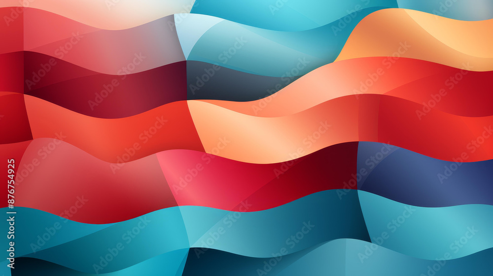 Fototapeta premium Discover an intricate, highdefinition geometric tessellation pattern in stunning flat illustrations with contemporary motifs and abstract forms.