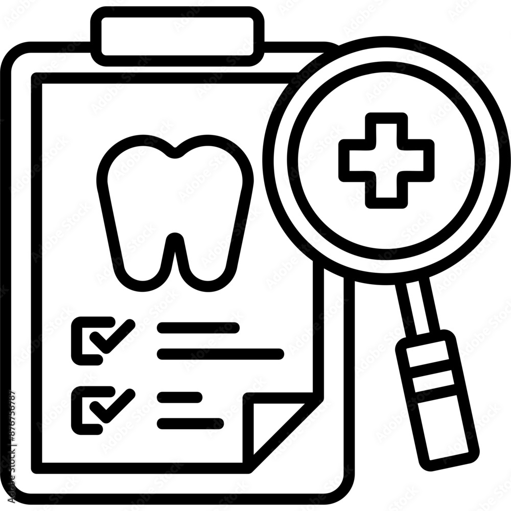 Obraz premium Dental Check Icon