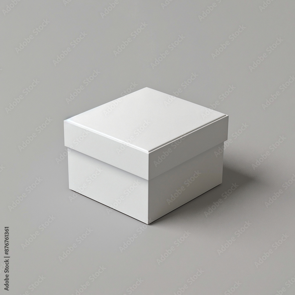 Box isolated on gray background Box isolated on gray background