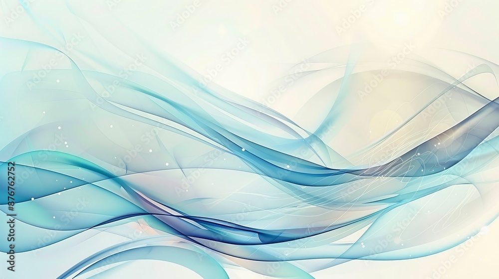 Fototapeta premium Abstract soft background with a wave. Vector illustration. Clip art.