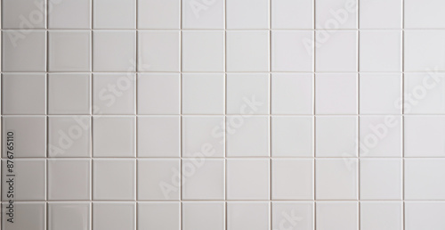 neat white tiles