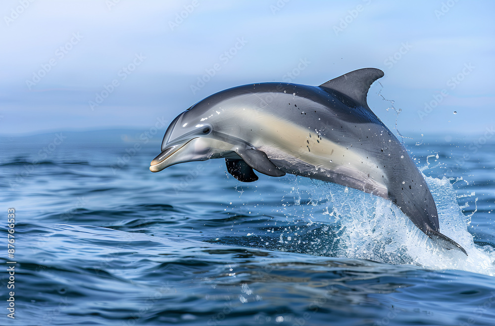 Fototapeta premium dolphin jumping out of water