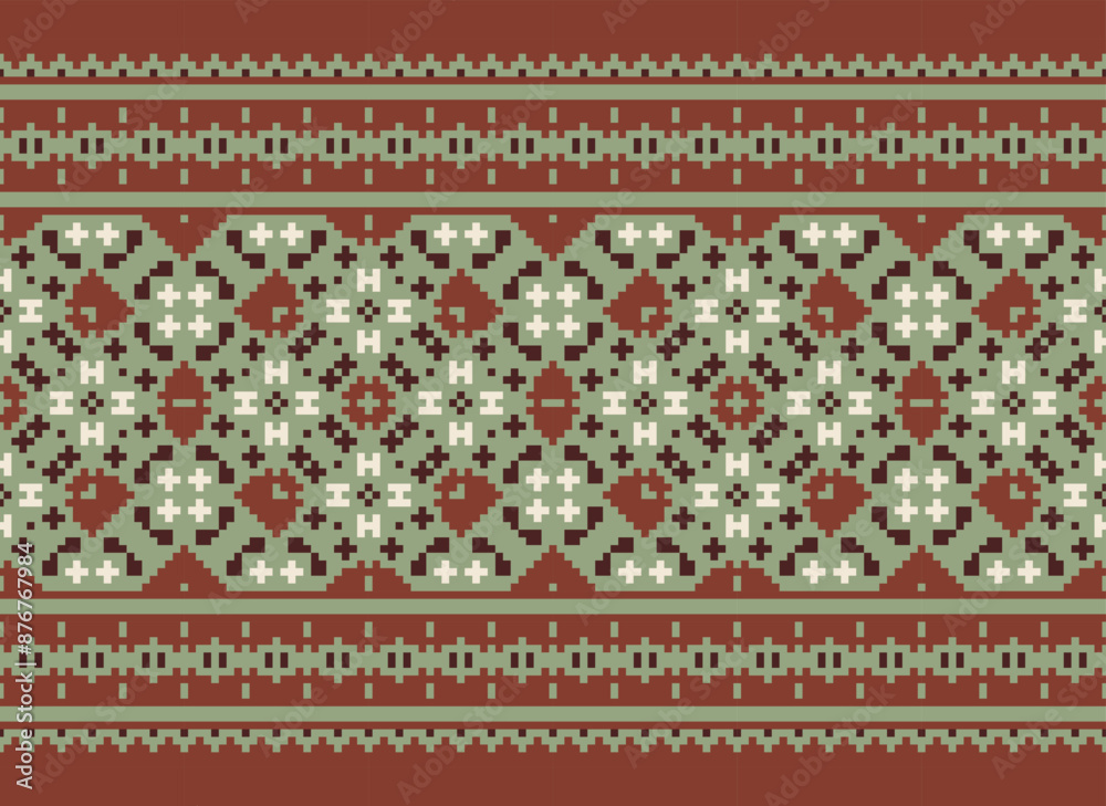 Geometric Ethnic pattern design for background · Premium. Abstract ethnic ikat background Ethnic seamless pattern in tribal Fabric Mexican style.