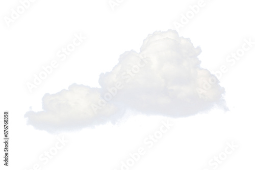 White sky isolated on transparent