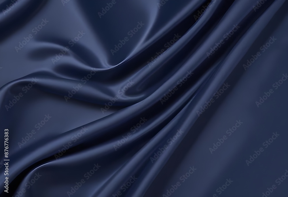 Blue deep satin velvet wavy drapery texture sample background Blue deep satin velvet wavy drapery texture sample background