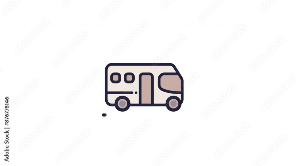 School Bus animated icon with alpha channel. Perfect for project and Explainer Video School Bus animated icon with alpha channel. Perfect for project and Explainer Video