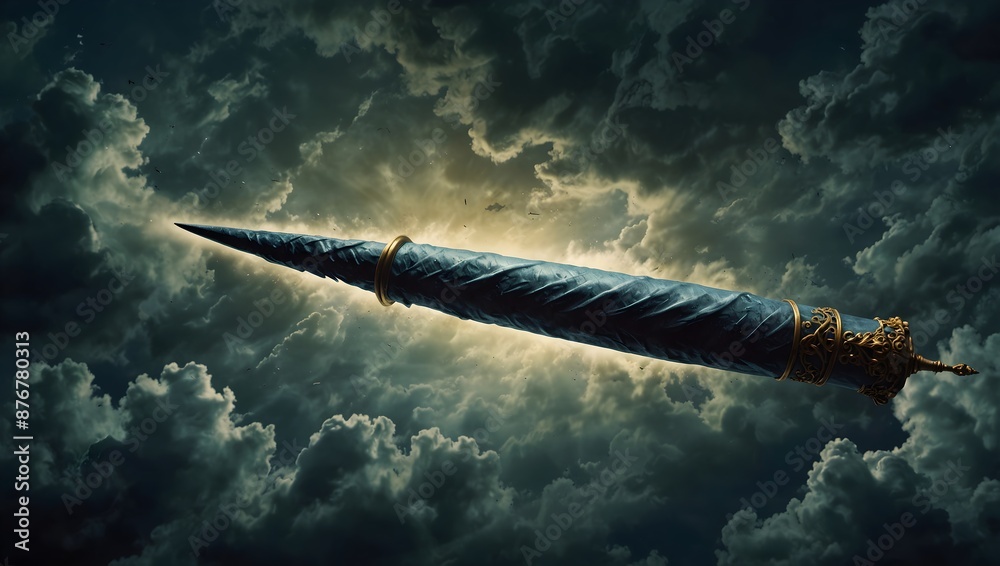 Poster Print About the nimbus of mystery surrounding an enigmatic character ai generated 40x22.2 cm