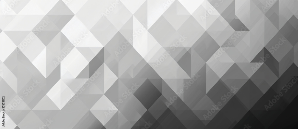 Black and white geometric background with diamond shapes, illustration, flat design. Grey gradient pattern. Black and white geometric background with diamond shapes, illustration, flat design. Grey gradient pattern.