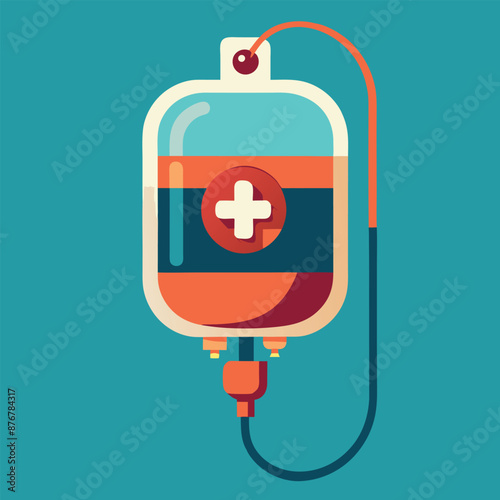 a blood bag with a lifeline attached