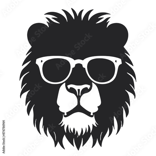 Lion Wearing Sunglasses