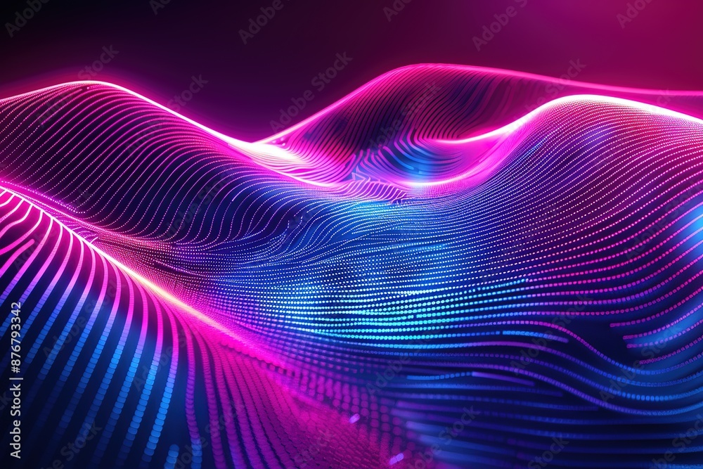 Wave line flowing rainbow color Wave line flowing rainbow color