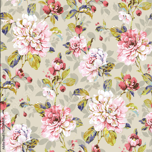 seamless pattern with flowers