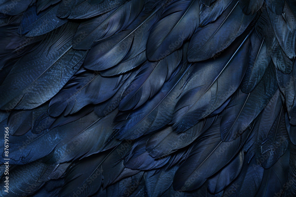 Fototapeta premium Abstract black feather background 