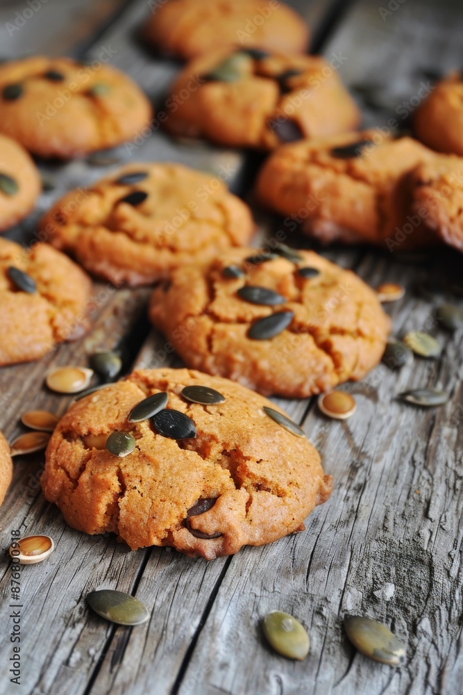 Pumpkin cookies with pumpkin seeds Pumpkin cookies with pumpkin seeds