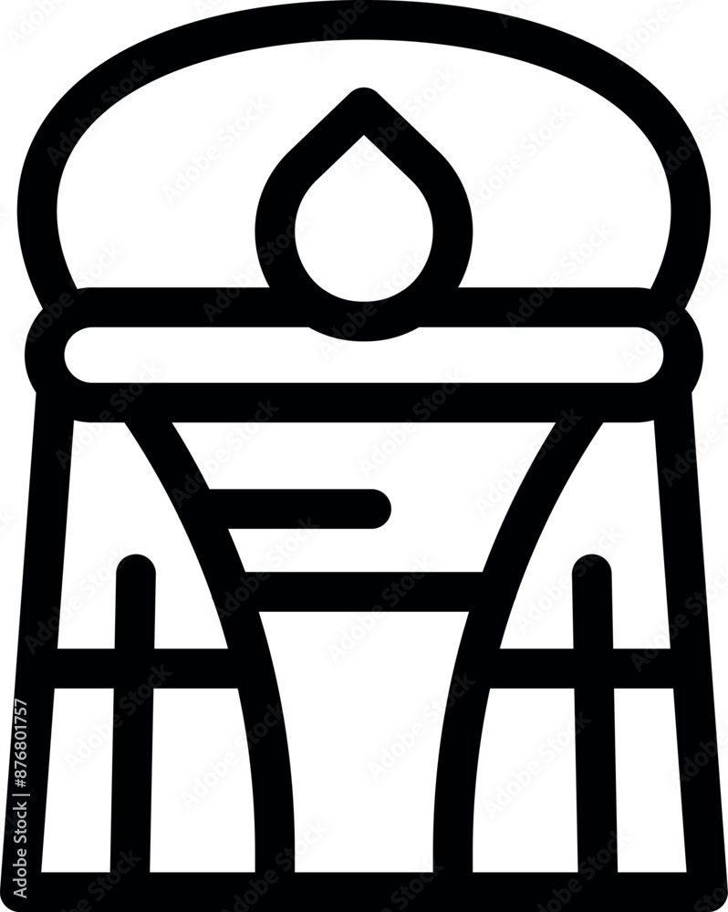 Water tower distributing clean water, essential infrastructure for urban areas Water tower distributing clean water, essential infrastructure for urban areas