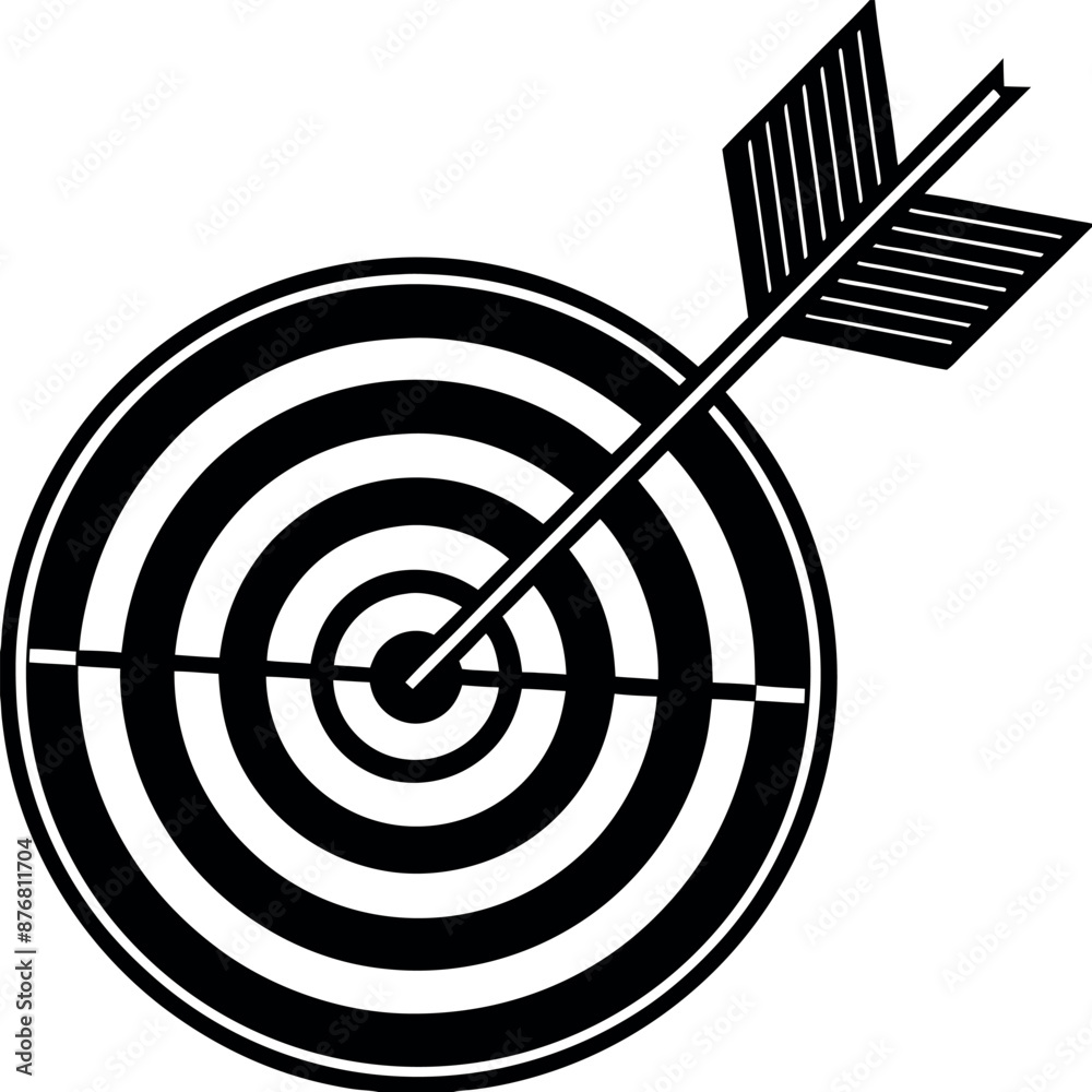 Objective, goal, aim against a white backdrop Objective, goal, aim against a white backdrop