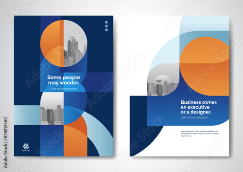 Template vector design for Brochure, AnnualReport, Magazine, Poster, Corporate Presentation, Portfolio, Flyer, infographic, layout modern with color size A4, Front and back, Easy to use.