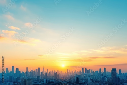 Sunrise Over Cityscape