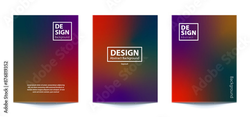set template Abstract Blurred Colorful Background For banner, flyer, covers, wallpapers, brands, social media and other mobile projects