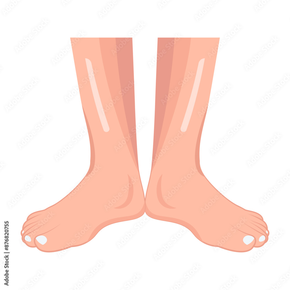 A flat icon depicting soft feet
A flat icon depicting soft feet