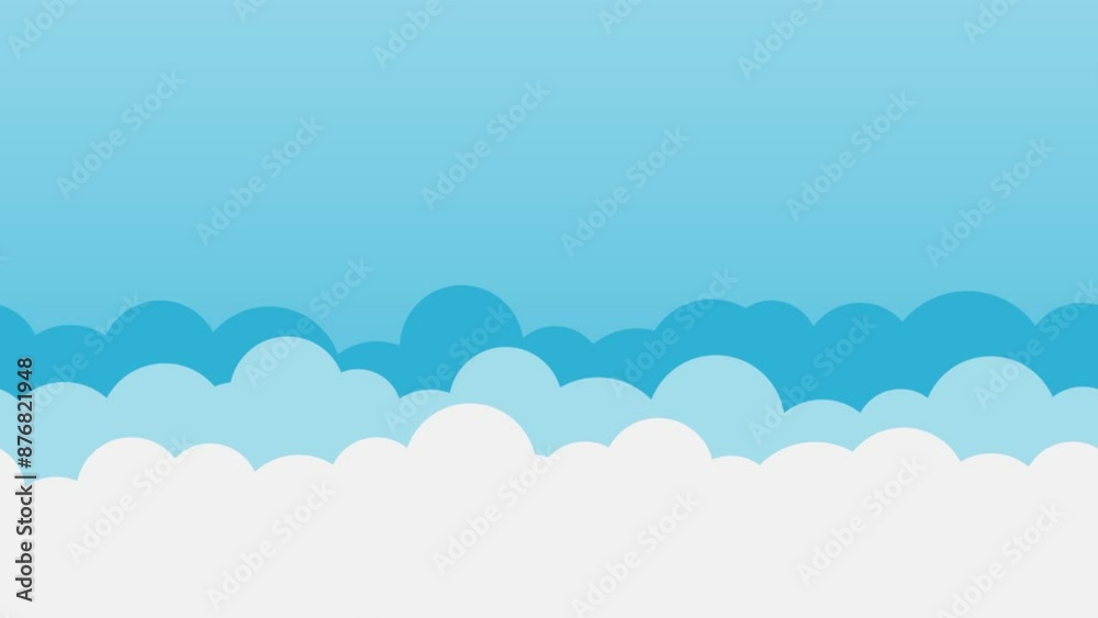 Simple cartoon sky, 