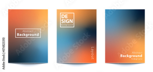 set template Abstract Blurred Colorful Background For banner, flyer, covers, wallpapers, brands, social media and other mobile projects