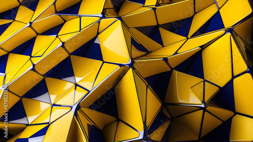 AI generated image of an abstract 3d background