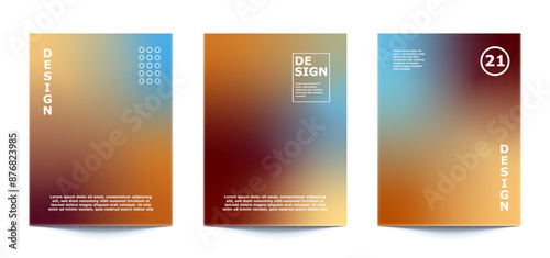 set template Abstract Blurred Colorful Background For banner, flyer, covers, wallpapers, brands, social media and other mobile projects