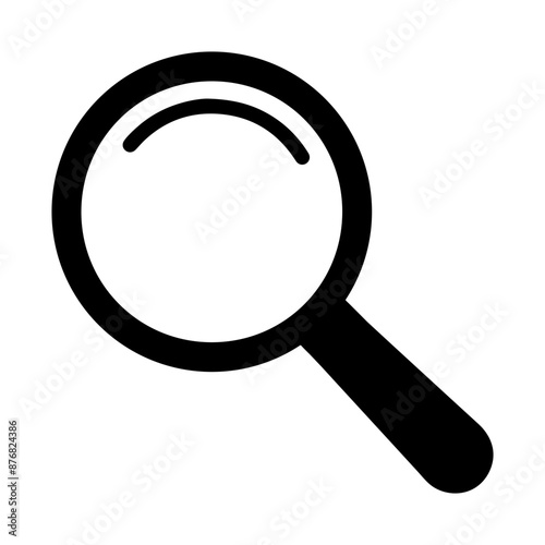Search Magnifying Glass Icon Vector Illustration