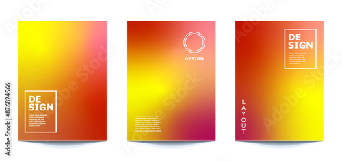 set template Abstract Blurred Colorful Background For banner, flyer, covers, wallpapers, brands, social media and other mobile projects