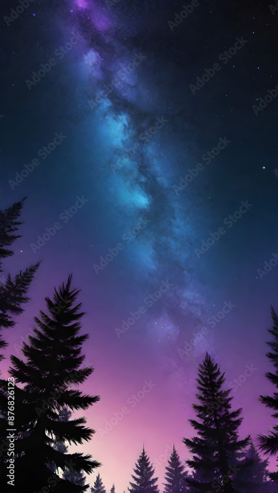 AI generated image of nature in dark AI generated image of nature in dark