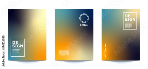 set template Abstract Blurred Colorful Background For banner, flyer, covers, wallpapers, brands, social media and other mobile projects