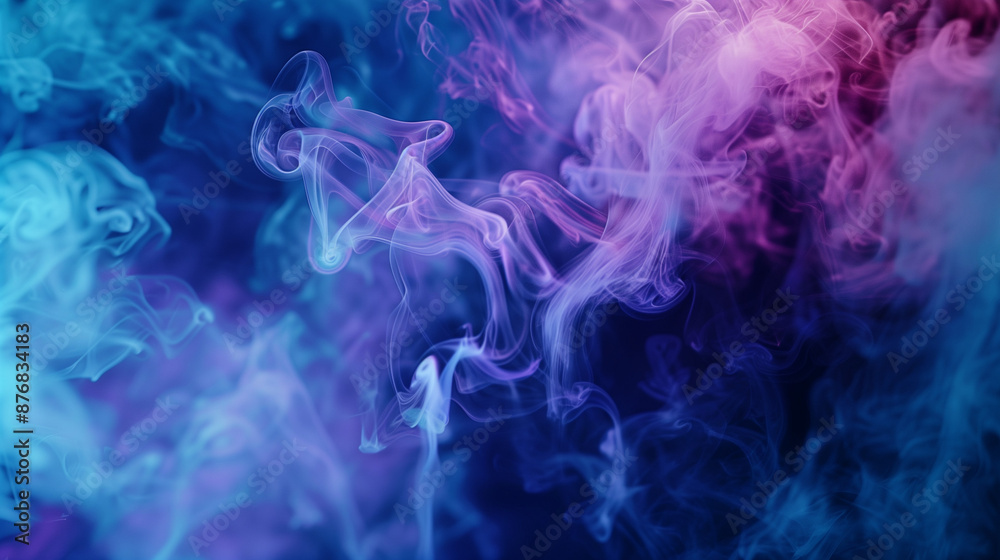 Fototapeta premium abstract blue smoke background