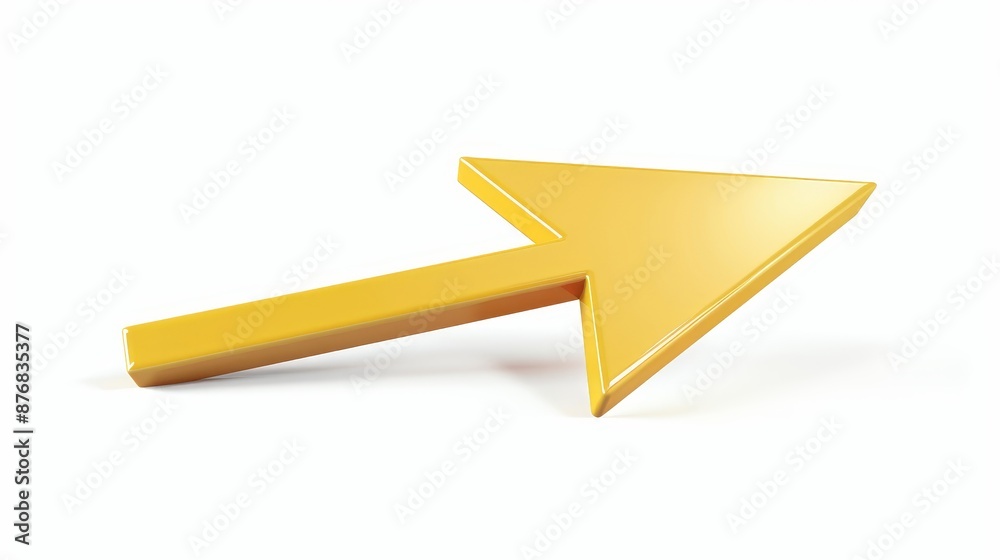 3D cursor arrow icon isolated on white background. Vector illustration. 3D cursor arrow icon isolated on white background. Vector illustration.