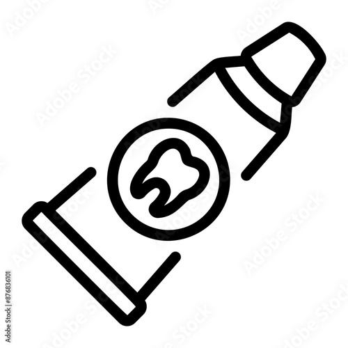 toothpaste Line Icon