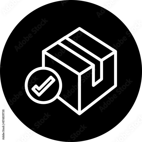 Disposable packaging solutions Vector Line White Circle Black