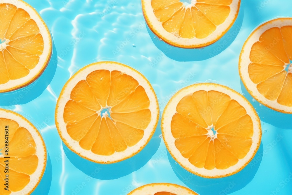 Summer orange slices background. Summer orange slices background.