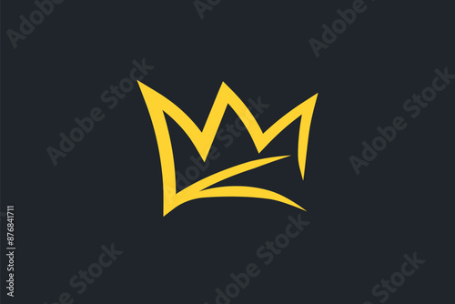 letter K and crown logo