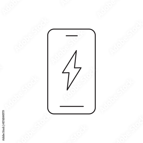Free Download electric power button. battery phone icon - GFXLoad