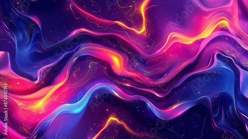 Abstract poster with vibrant gradient fluid elements. Perfect for banners, websites, landing pages, covers, ads, greetings, cards, promotions, and print materials.