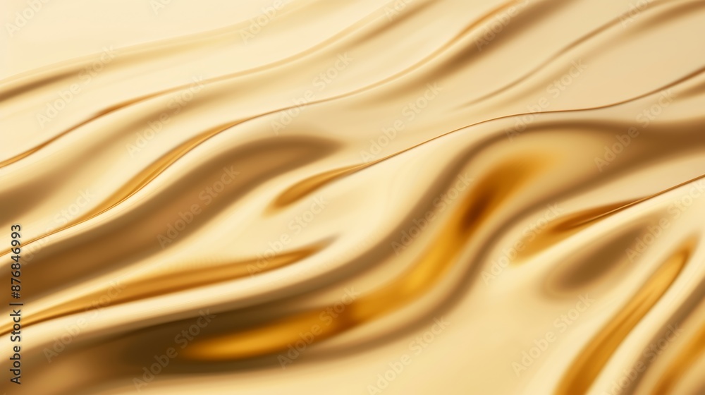 Fototapeta premium Golden liquid metal texture