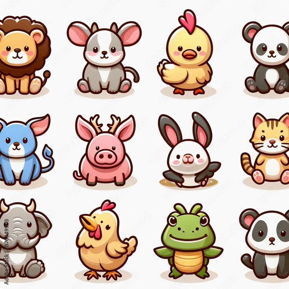 Obraz premium set of animals
