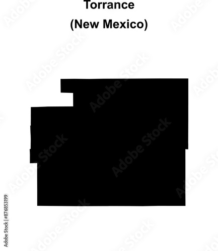 Torrance County (New Mexico) blank outline map