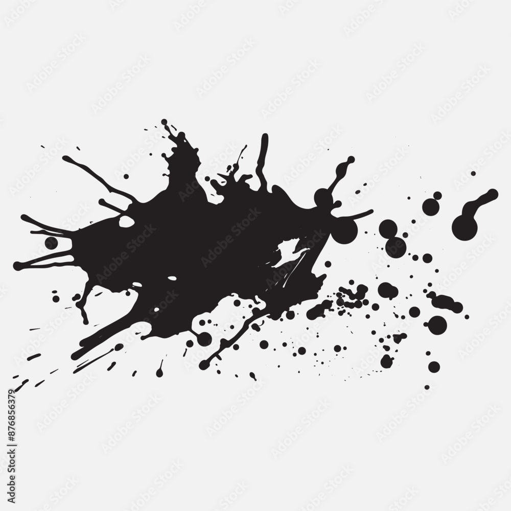 ink blot black, transparent background, generated AI ink blot black, transparent background, generated AI