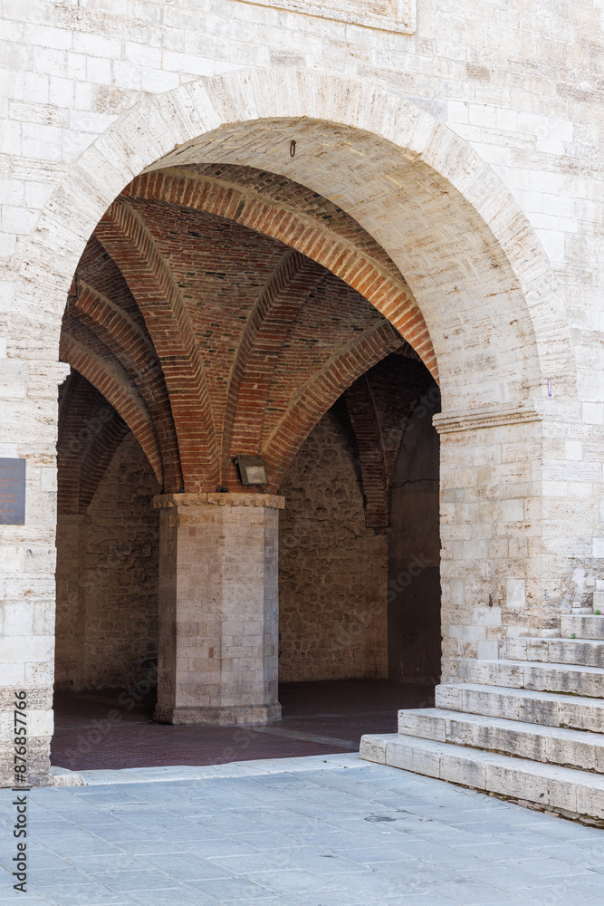 Fototapeta premium View architectural details in Todi - Umbria - Italy