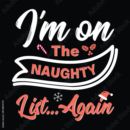 naughty t shirt design text based