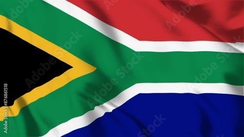 South Africa Waving Flag Hight Quality , For Youtube and Other Social Media Use	