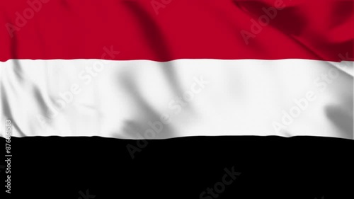 Yemen Waving Flag Hight Quality , For Youtube and Other Social Media Use	