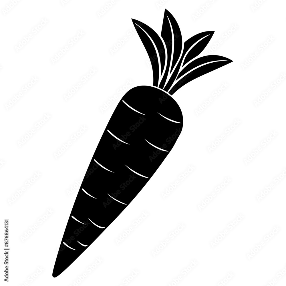 carrot black silhouette art illustration carrot black silhouette art illustration