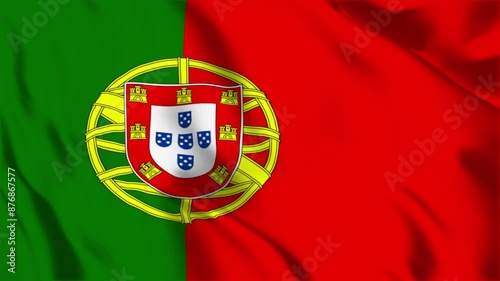 Portugal Waving Flag Hight Quality , For Youtube and Other Social Media Use